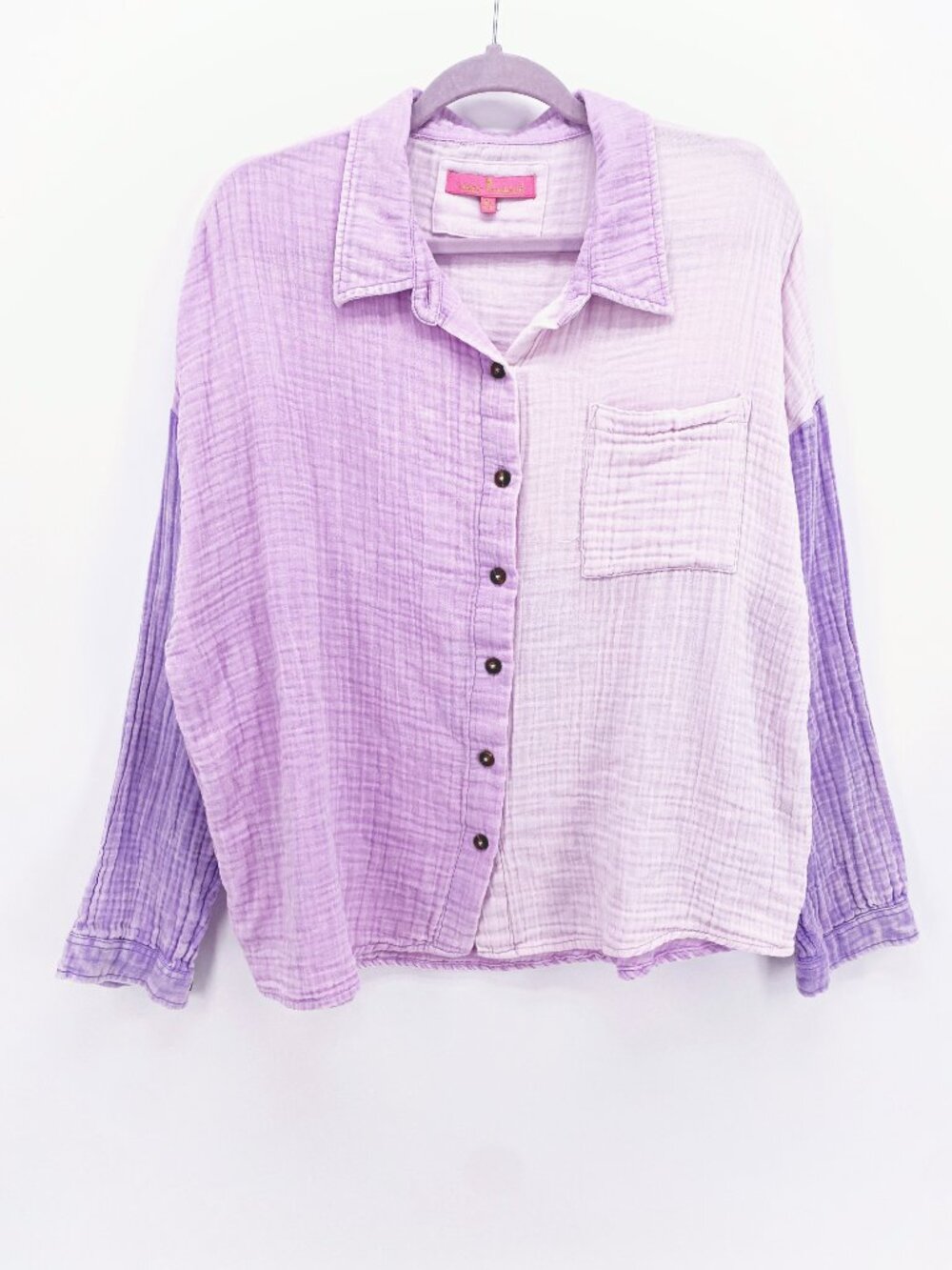 Simply Southern Color Block Boyfriend Shirt